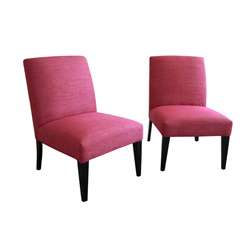 Sheadon Metallic Hot pink Accent Chairs (Set of 2)  