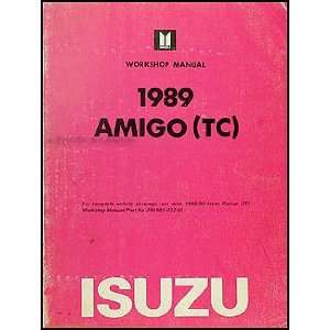 1989 Isuzu Amigo Repair Shop Manual Supplement Original Isuzu  
