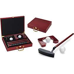 Picnic Time Ace Executive Travel Putter Set with Wood Case   