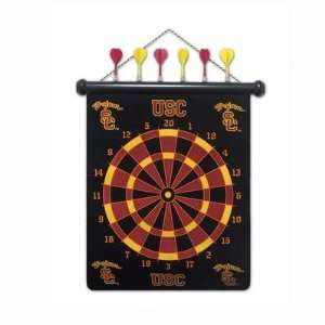  NCAA USC Trojans Magnetic Dart Board Set