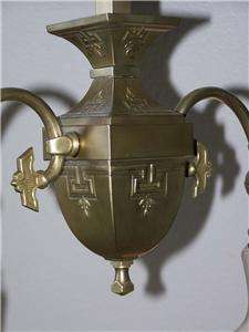 Arts and Crafts Era Mission Brass Chandelier (3009)  