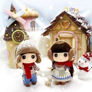 Lovely Cute Collectible Doll 18cm Winter Couple DDUNG  