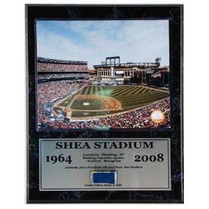Shea Stadium Photograph with Wall Panel Nested on a 12 x 15 Plaque