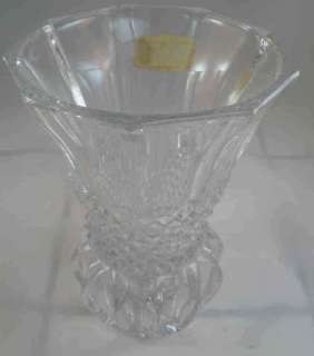   Echt Bleikristall Art Deco 6 Floral Vase Over 24% PbO West Germany