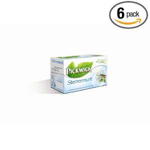Pickwick Sterrenmunt 20 tea bags, 1.5 Ounce Packages (Pack of 6)