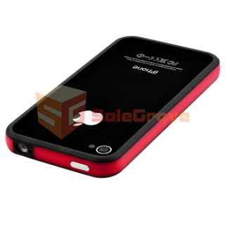  Red White Blue Bumper Case Cover for Apple ATT iPhone 4 4G  