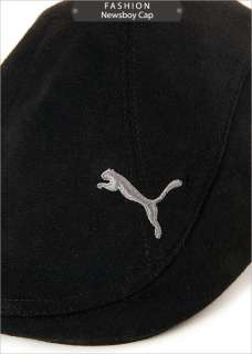 BN PUMA Austin Classic Ivy Newsboy Golf Cabbie Hat in Black Asian Size 