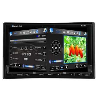 Din HD Touch Screen 7 Car Stereo DVD CD Player GPS Nav Radio 