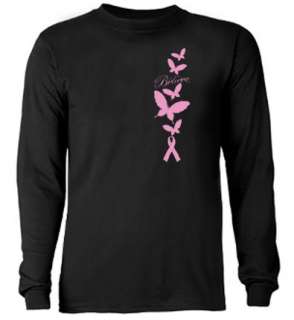 Believe Breast Cancer Pink Ribbon Tee Shirt T shirt  