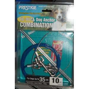  PRESTIGE TIE  OUT AND DOG ANCHOR COMBINATION   MEDIUM DOGS 
