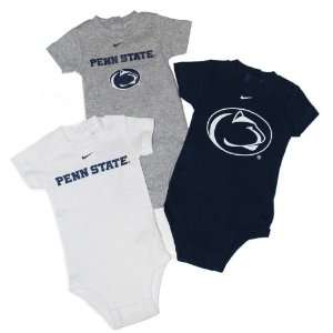  Penn State  Nike Newborn 3 Pack Creeper Set Sports 