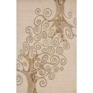  Momeni NW116IVY New Wave Wool Ivory Contemporary Rug Baby