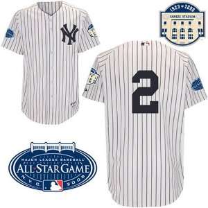  New York Yankees Derek Jeter Authentic Home Jersey Stadium 