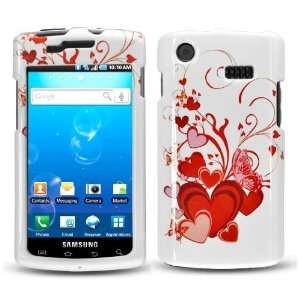  Samsung Captivate Red and Pink Hearts Design Protector 