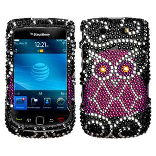 BLING Protector Cover Case FR Blackberry TORCH 9800 Owl  