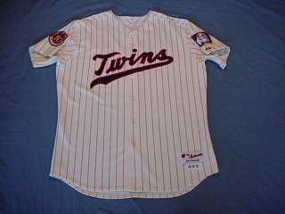 Jose Mijares 2010 Minnesota Twins game used jersey  