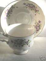 QUEEN ANNE BONE CHINA CUP AND SAUCER SET #8625  