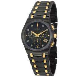    Black Ion Plated and Goldplated Stainless Steel Quartz Watch