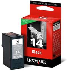 New Lexmark #14 (18C2090) Black Ink Cartridge Genuine  