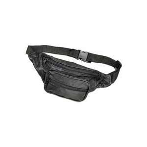  River Road Lambskin Waist Pouch   One size fits most/Black 