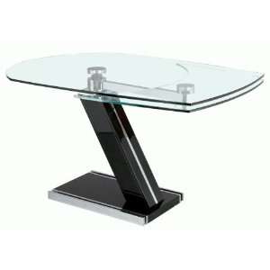  Chintaly Extendable Motion Contemporary Dining Table 