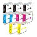 Brother LC51 Compatible Black /Color Ink Cartridges (Pack of 9 