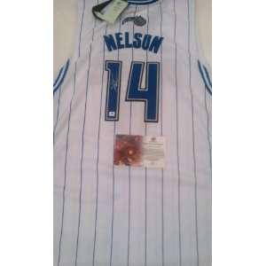  Jameer Nelson Signed Orlando Magic Authentic Jersey 
