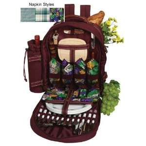    Super Deluxe Picnic Backpack for 4 People Patio, Lawn & Garden