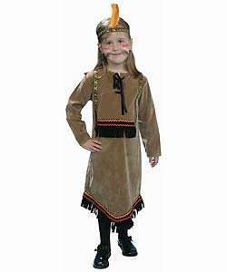 Deluxe Childrens Indian Girl Dress Up Set (Size 2 18)  