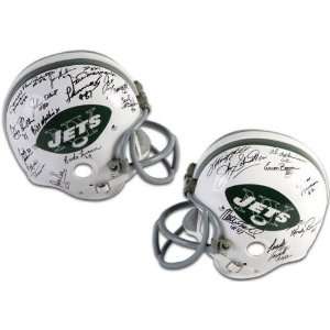  1969 New York Jets Team Autographed Helmet  Details 