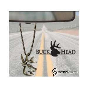  Truck Buck Deer Hunter Brass Rear View Mirror Hanger Automotive