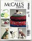 McCALLS 6455 PATTERN PET DOG BED LEASH CASE HARNESS VEST COAT SM XL 