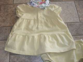 Ralph Lauren Infant Baby Girls Summer Easter Dress 2 pc Set Outfit 