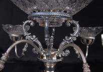 English Sheffield Silver Plate Centrepiece Bowl Epergne  