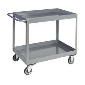  6 Lip Two Shelf Service Cart 1200 Lbs Capacity   24 X 30 