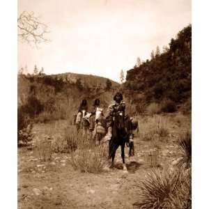  Curtis 1903 Photograph of Apache Land   Antique Photogravure 