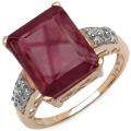   over Silver Lab created Ruby and Cubic Zirconia Ring  