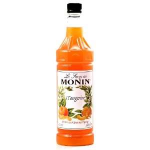 Monin Gourmet Tangerine Syrup 1 Liter Bottle  Grocery 