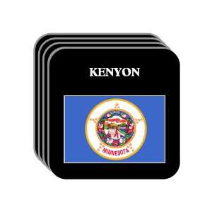 US State Flag   KENYON, Minnesota (MN) Set of 4 Mini Mousepad Coasters