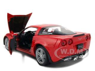   of 2007 Chevrolet Corvette C6 Z06 Red die cast car model by Welly