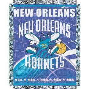 New Orleans Hornets Triple Woven Jacquard NBA Throw (019 Series) by 