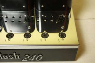 Vintage McIntosh MC240 Amplifier   All Original   Exc Cond   All 