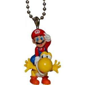  Super Mario Galaxy 2 Keychain Mario & Yellow Yoshi Toys 