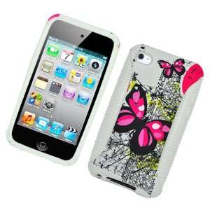   Case for iPod touch (4th gen.), Two Pink Butterflies Text Electronics