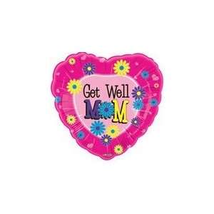  18 Get Well Mom Colourful Daisies   Mylar Balloon Foil 