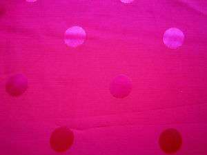 Fabulous RASPBERRY Shadow DOT Rayon FAILLE DRAPY Fabric  