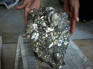 pyrite 20 kg giant with fluorite for you friend  