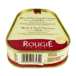 Rougie Block of Duck Foie Gras, 2.6 Ounce Tin  Grocery 
