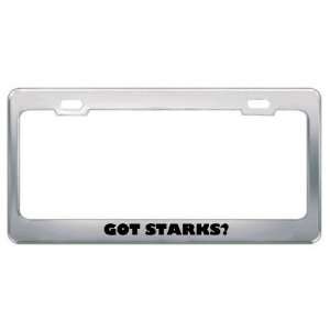  Got Starks? Last Name Metal License Plate Frame Holder 