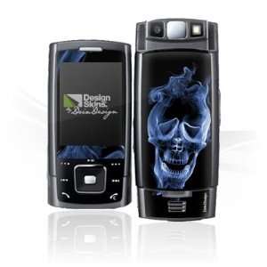  Design Skins for Samsung E900   Smoke Skull Design Folie 